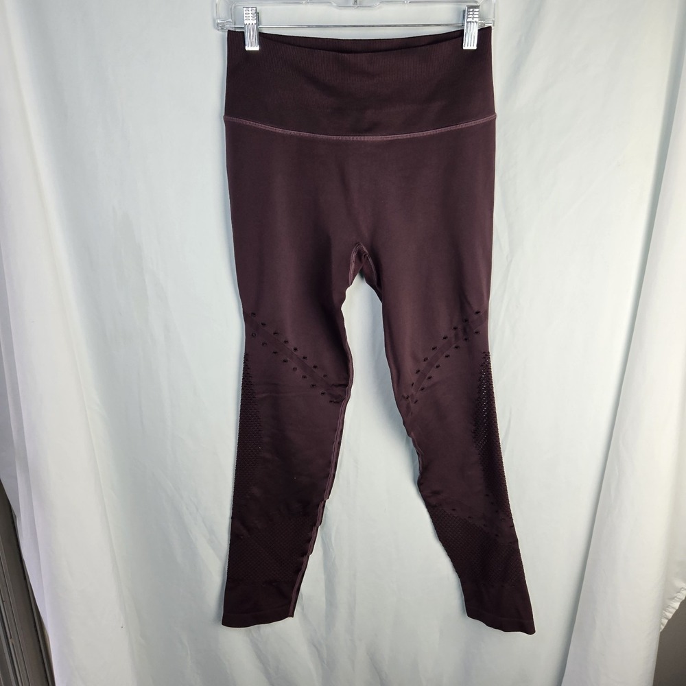 Victorias Secret Sport Seamless Mesh Leggings Womens Large Eggplant Purple
